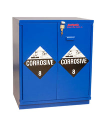 Under-the-Counter, Corrosive Cabinet, Partially Lined, 29", Blue SC1430